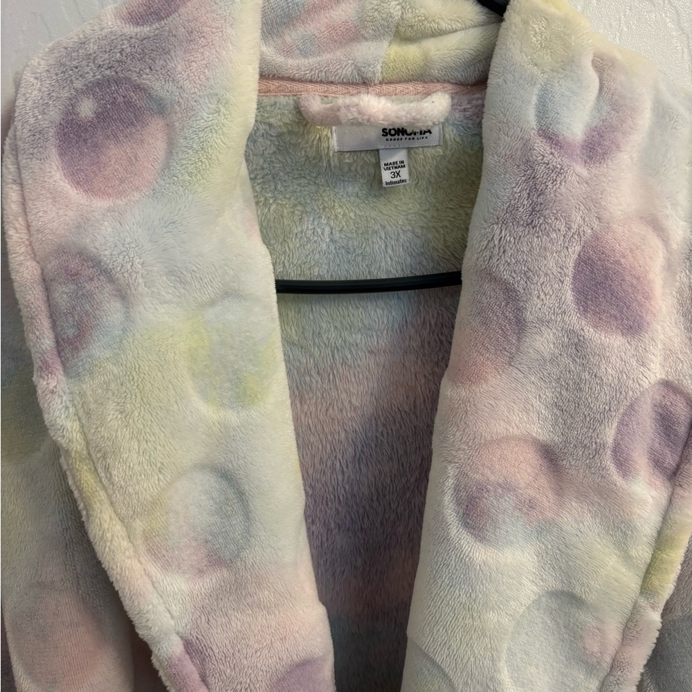 Sonoma Multicolor Fleece Robe